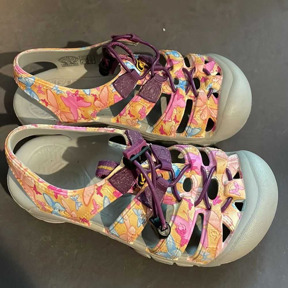 Keen Kids Floral Pink Purple Blue Sandals